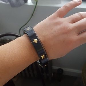 Kate Spade black and gold bangle